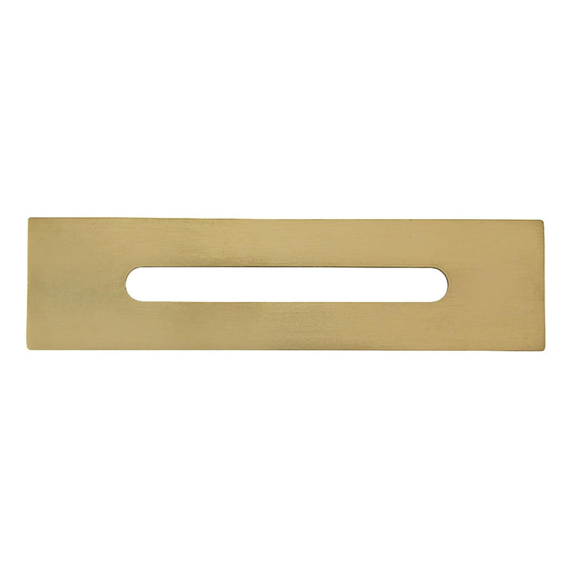 Kingston Brass TC4017 Made to Match Bathtub Overflow Hole Cover, Brushed Brass 4-1/8'' (L) x 1-1/16'' (W) x 7/16'' (H)