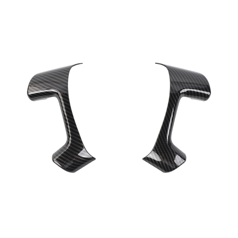 Linskip Steering Wheel Trim Covers Compatible with Avalanche/Suburban/Tahoe/Traverse/Silverado 1500 2500HD 3500HD & Yukon/Sierra & Cadillac Escalade 2007-2013, Interior Accessories Carbon Fiber Carbon Fiber Black