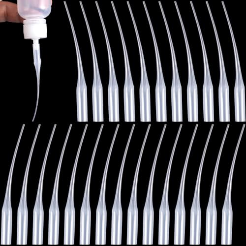 HINZIC 300Pcs Glue Tips Compatible for CA, Plastic Precision Extender Applicator Dispensing Adhesive Micro-Tips for Bottle Glue, Hobby, Crafting, Shoes Sole, Model, Lab Dispensing