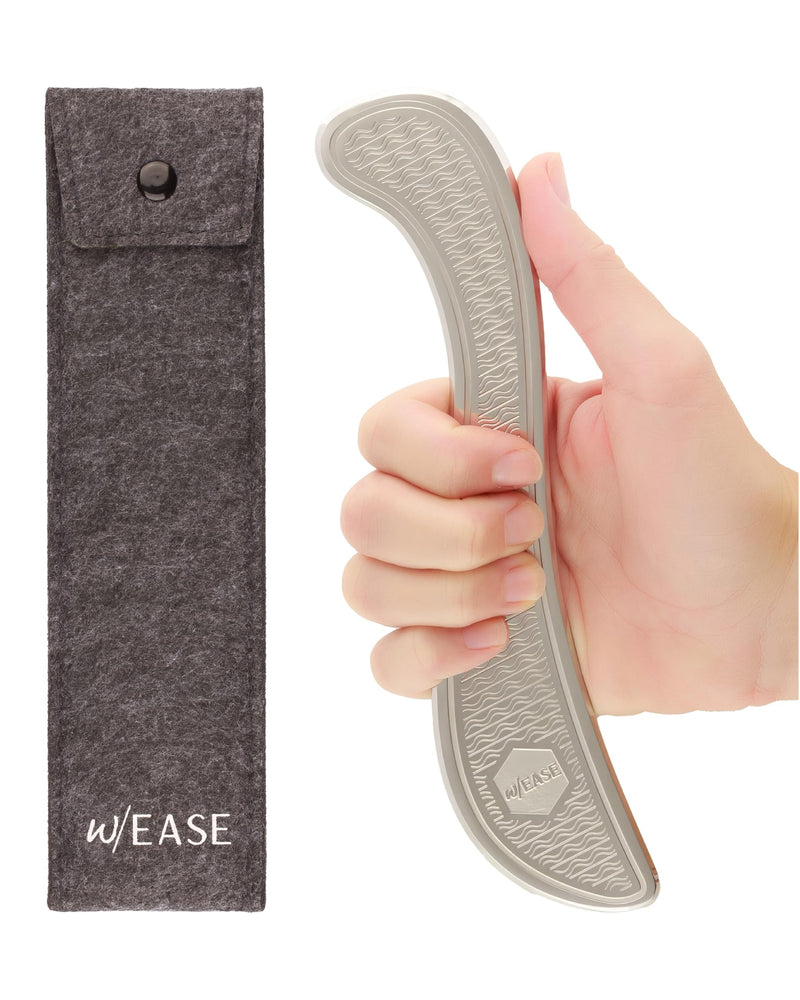 Muscle Scraper Tool with Patented Non-Slip Grip – Family-Owned Brand - Myofascial Release Tool to Relieve Tension – Massage Scraper for Sore Muscles - Stainless Steel Gua Sha for the Whole Body