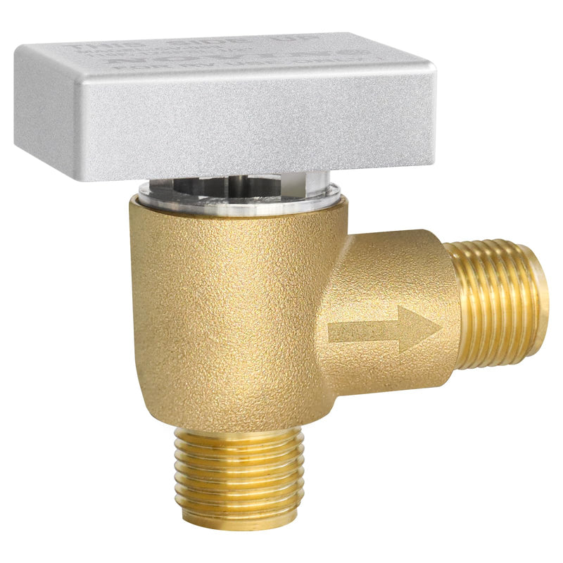 RV Vacuum Breaker Check Valve,Camper RV Black Tank Flush Check Valve,Replace Leak Camper Vacuum Breaker on Black Tank System Loud Noise & Wet Floor,Backflow Preventer Improve Freshwater 571-VAC-CHK-A Brass