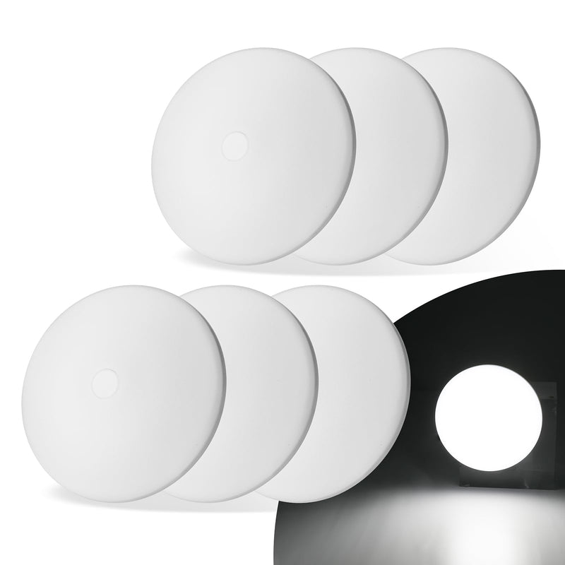 RV Puck Lights, 4.5Inch RV Light Interior 12V, RV LED Ceiling Dome Lighting with ON/Off Switch, 500LM Camper Lighting Fixture for RV Boat Camper Trailer (6500K Cool White, 6PCS) Cool White 6Pack 4.5 INCH