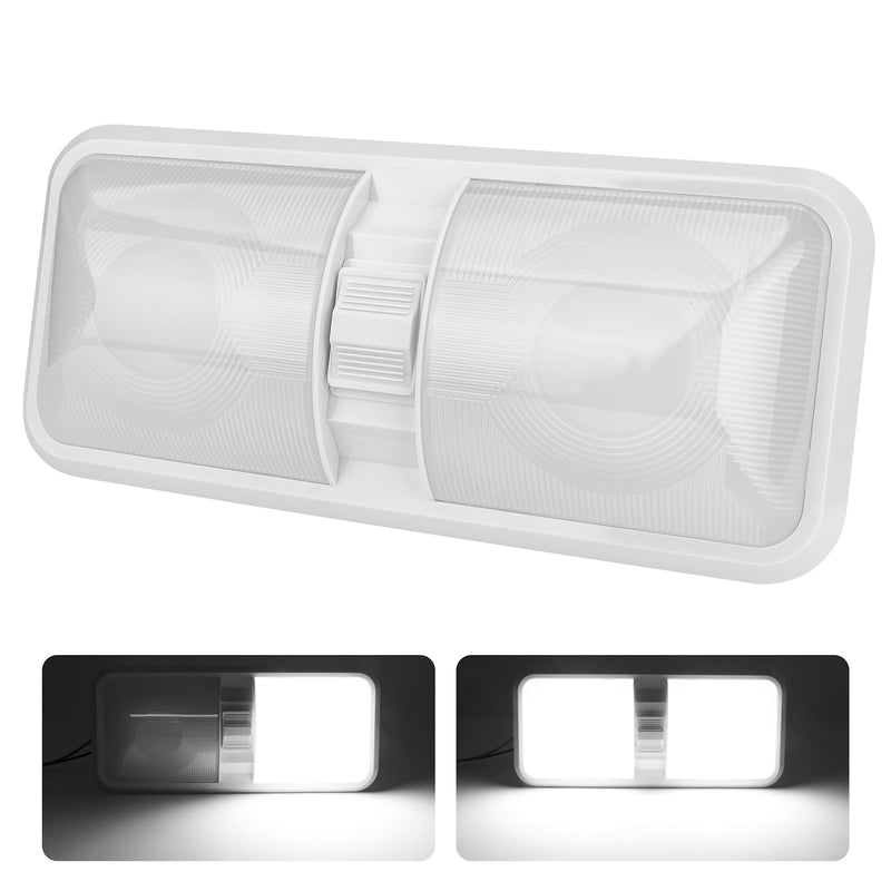 RV Light Interior, RV Ceiling Light 12V, 4500K 1100LM RV Led Lights Fixtures,7W Camper Lights with Switch for RV Trailer Camper Boat Car (Natural White, 1PCS) 1PACK