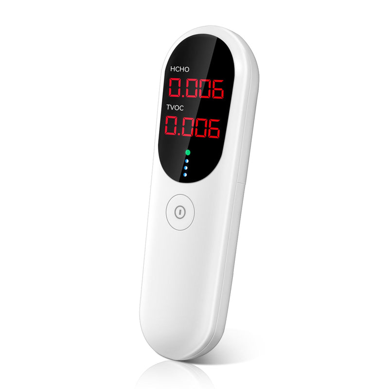 Air Quality Monitor,Indoor Formaldehyde Detector, TVOC Tester for Indoor Air Pollution Detection - Confined Space Test Air Quality for Home,Office and Various Occasion Black