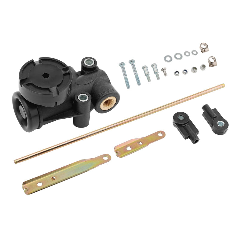 Cabin Air Height Leveling Control Valve Kit, Compatible With Hadley H00600P, Mack 20QE2373, Replaces# F245563, 1/4" NPT Port