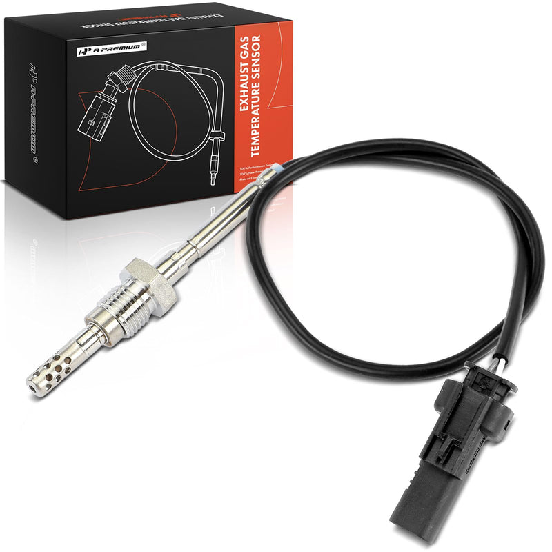 A-Premium Exhaust Gas Temperature Sensor Compatible with Chevrolet Silverado 2500 HD 3500 HD & GMC Sierra 2500 HD 3500 HD, 2017 2018 2019 2020 2021, 6.6L