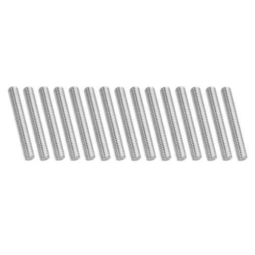 PATIKIL 3/8"-16 UNC 304 Stainless Steel Fully Threaded Rod, 15Pcs 3" Length Long Threaded Screw Right Hand Threads All Threaded Rod Studs for Anchoring Bolt, Clamps, Hangers and U-Bolts 3/8"-16 x 3"