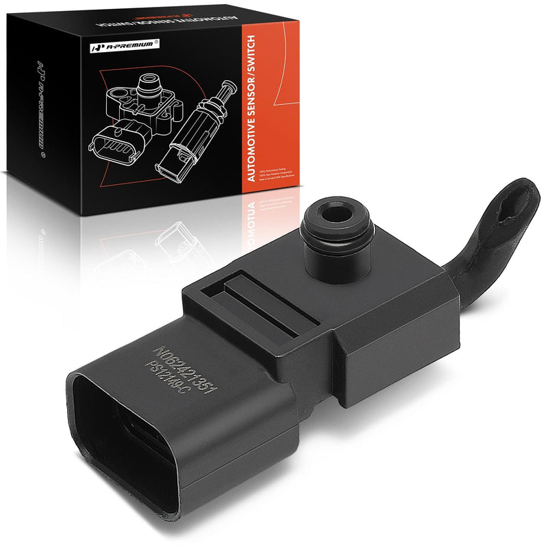 A-Premium Fuel Tank Pressure Sensor Compatible with Hyundai, Kia & Genesis - Accent, Azera, Ioniq, Kona, Santa Fe, Sonata, Tucson, Forte, K5, Niro, Sedona, Seltos, G70, G80, G90 - Replace# 9410930304