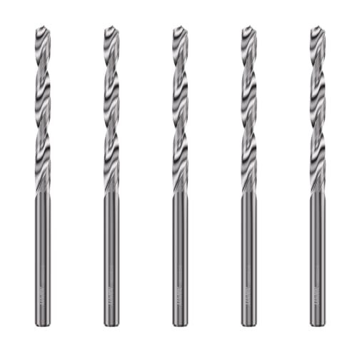 LU&MN Solid Carbide Jobber Drill Bit, 1/8" Dia, 5 Pcs 1/8 in
