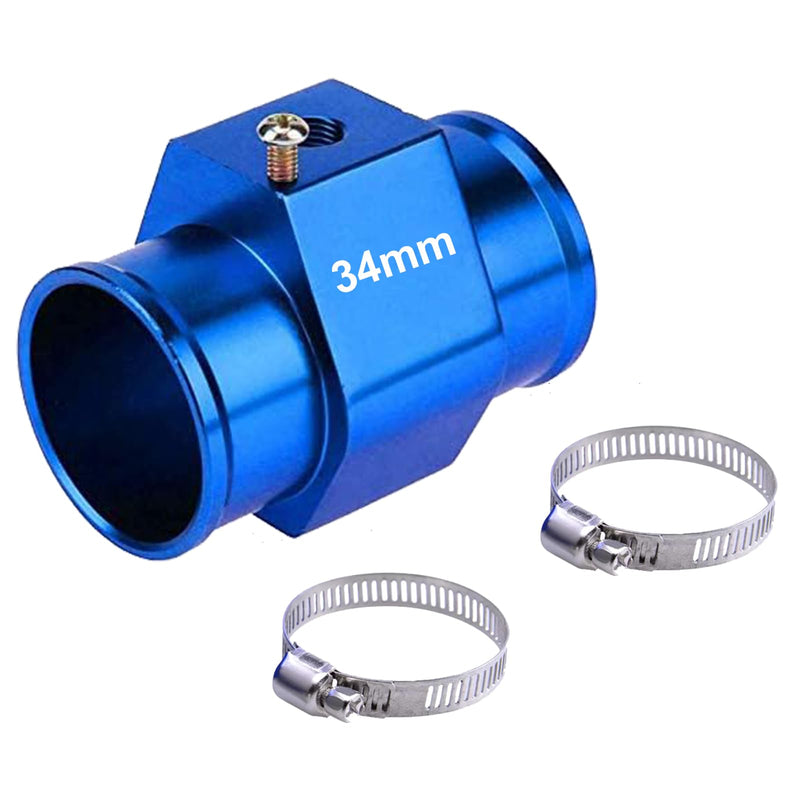Water Temperature Gauge Adapter,Water Temp Meter Gauge Radiator Sensor Adaptor Clamps (34mm) 34mm
