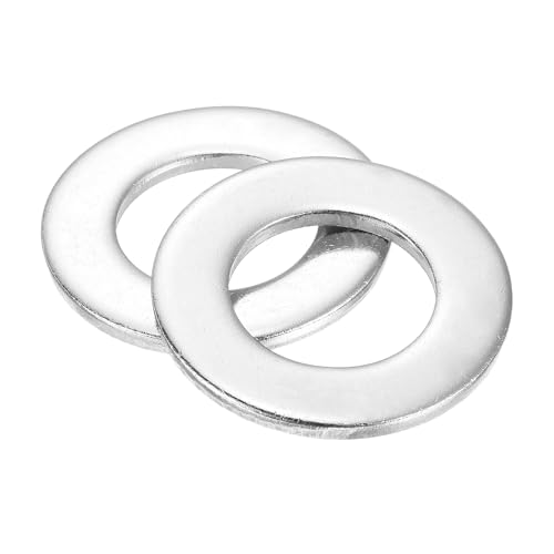 uxcell 5Pcs 3/4 Flat Washer, 304 Stainless Steel 0.812" ID x 1.469" OD x 0.134" Thick for Bolt Screw, Factories Repair, Kitchens, Shops, and Outdoor Construction, Silver 0.812" x 1.469" x 0.134" 5