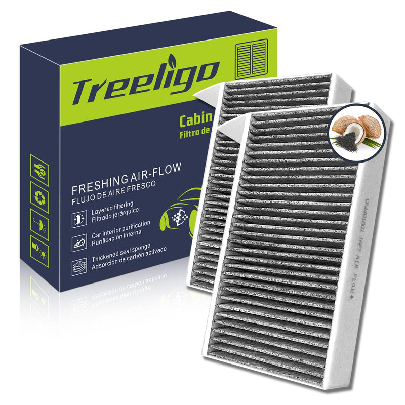 Cabin Air Filter For Tesla Model 3 Model Y 2016 2017 2018 2019 2020 2021 2022 2023 2024 HEPA 2 Pack, w/Upgraded Coconut Shell Activated Carbon