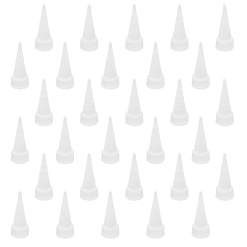 Snip Tip Applicator Adhesive Tube Tip Cap Nozzle Applicator Cap Snip Tip Applicator Cap Snip Tip Applicator Tip for Adhesive Tube 30PCS