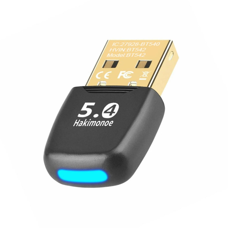 Upgraded Bluetooth 5.4 USB Adapter for PC Laptop, Wireless Dongle for Windows 11 10 8.1 7 Linux Desktop Computer, Plug n Play Bluetooth Headset Speaker Keyboard Mice Printer Controller