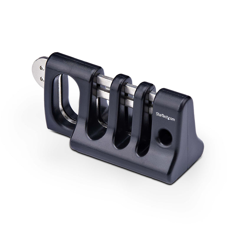 StarTech.com Peripheral Cable Anchor Lock, Secure Keyboard/Mouse, Cable Trap w/Metal Plate, Use w/Laptop Security Cable Cable Organizer Lock