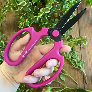 Garden Pruning Scissors Carbon Steel Blades 7.6 Inch Bougainvillea - Hot Pink 7.6 inch Hot Pink