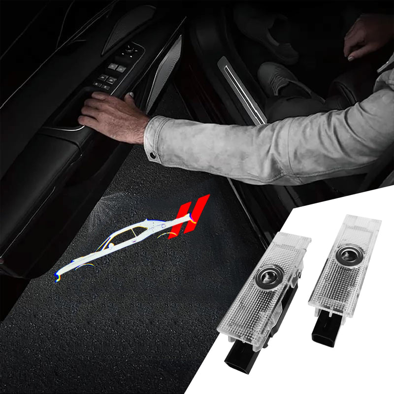 2Pcs Car Door Lights Compatible With Challenger 2015-Present. Personality Pattern LED Projector Courtesy Welcome Lights for SRT SXT GT RT (Picture 2) Picture 2