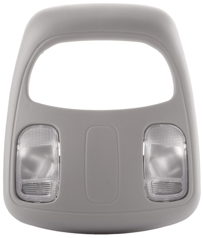 Overhead Console Roof Dome Light Interior Gray Map Reading Light Lamp Assembly, Compatible with 2002-2010 Dodge Ram 1500 2500 3500 4500 5500 Overhead Console Replace# 1DK78BD1AA 1DK78TL2AA Gray-Halogen Lamp Assembly