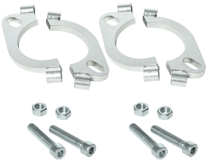 2-1/4 inch Split Flange Repair Kit, 2 Bolt 2.25"/57mm Exhaust Flange Flat Oval Split Flange Repair Replacement Kit, Pack of 2 2.25"