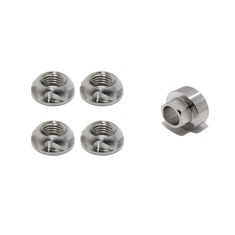 M9 P1.25 304 Stainless Steel Anti-Theft Locking Nuts Security Hardware Kit for Mountain Bike Awning Car Accessories for Styling Light Bar Safety,(4 Lock+ 1 Key) M9