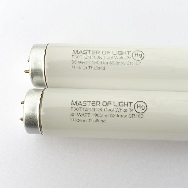 F30T12/CW 36" 30W Fluorescent Tube 4100K Cool White T12 | Replaces F30T12/CW/RS/ALTO, F30T12/SPEC41/RS, F30T12/SP41/RS. 36" 30W 4100K Cool White T12 tube for offices & commercial.