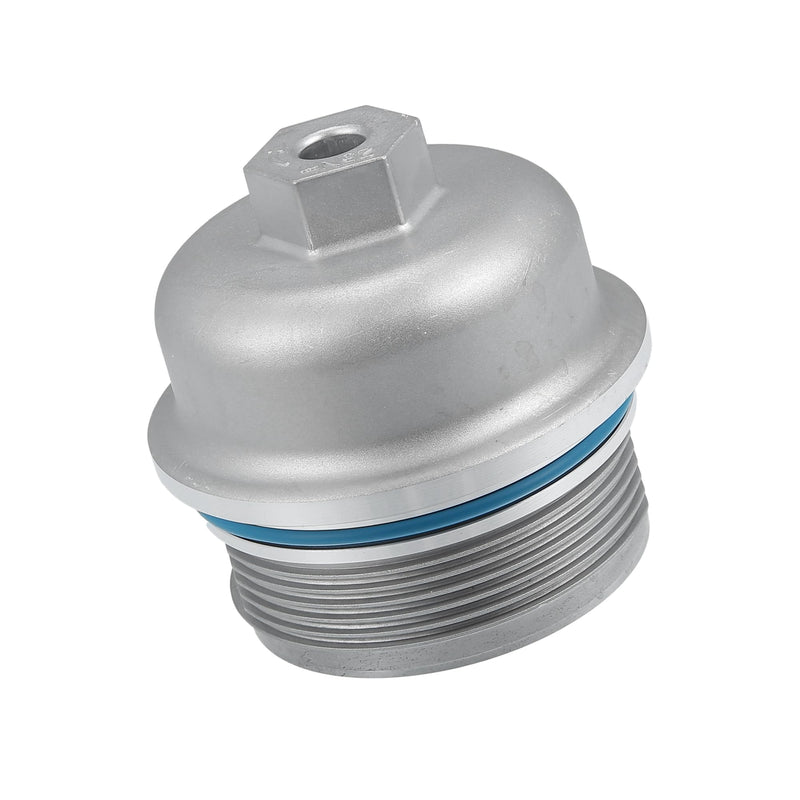 Engine Oil Filter Housing Cover Cap 12583470 for Chevrolet Camaro 3.6L 2010-2015 Metal Silver Tone Replacement Car Parts