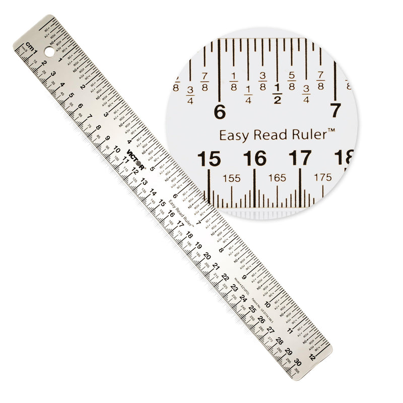 12 Inch Easy Read Ruler, Clear Flexible, Bendable, Shatterproof, Ruler (12 Pack) 12 inch (12 Count)