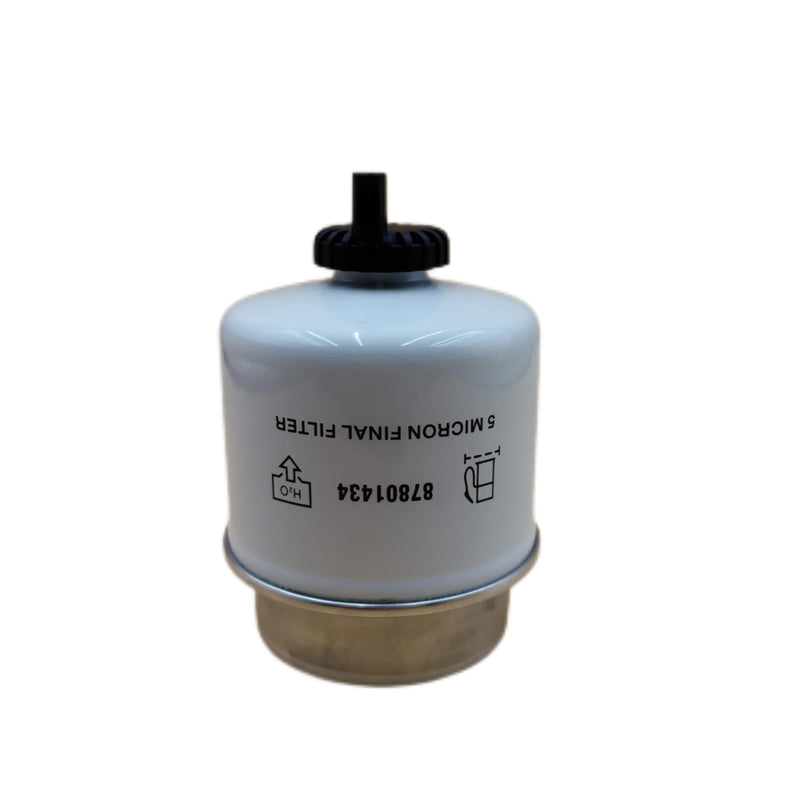 Fuel Filter 87801434 Secondary Fuel Water Separator with Drain Compatible with Ford 345D 445D 545D 3930 New Holland LS180 LX885 L865 LX985 Replace WIX WF10082 Fuel Filter