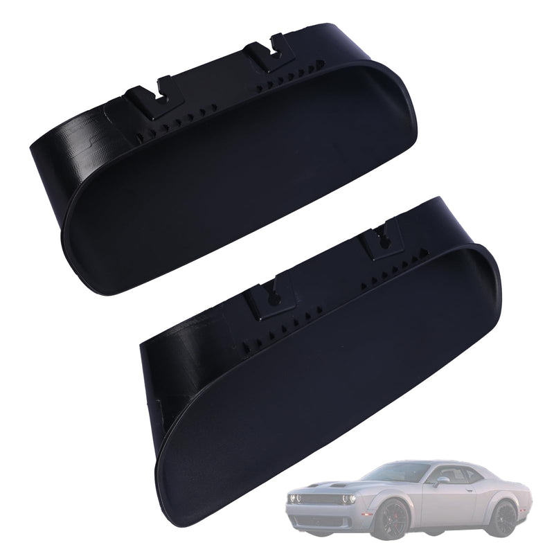 A Pair Air Vent Cover Hood Bezels and Accessories 68378081AB 68378080AB Compatible with Dodge Challenger 2019 2020 Replace 68378080AD 68378080AC Front Left & Right Side Black