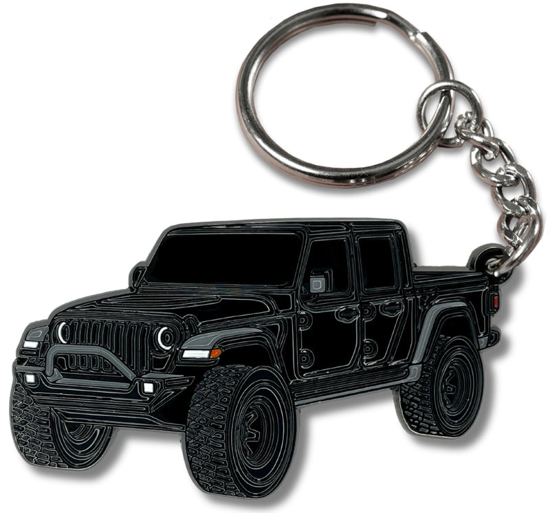 Jeep Gladiator Keychain - Officially Licensed Jeep Accessories Key Chain Fob Cover Mods 2022 2021 2022 Black