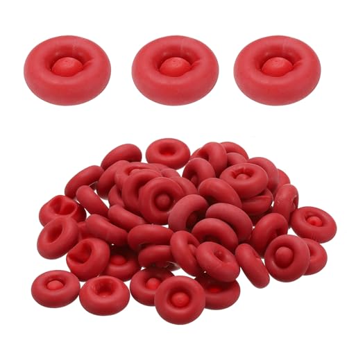 HARFINGTON 50pcs Caulk Caps Universal Fit Caulking Tube Caps Red
