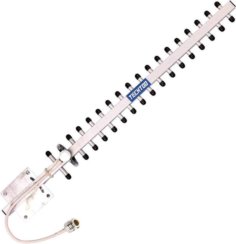 WiFi Antenna 2.4GHz 18dBi High Gain Yagi Directional Antenna Booster with N Female Connector for Network Router/Reapter/USB Adapter/Extension Network PCI Card/Security Camera WiFi Antenna 18dBi 2.4GHz N Female Connector