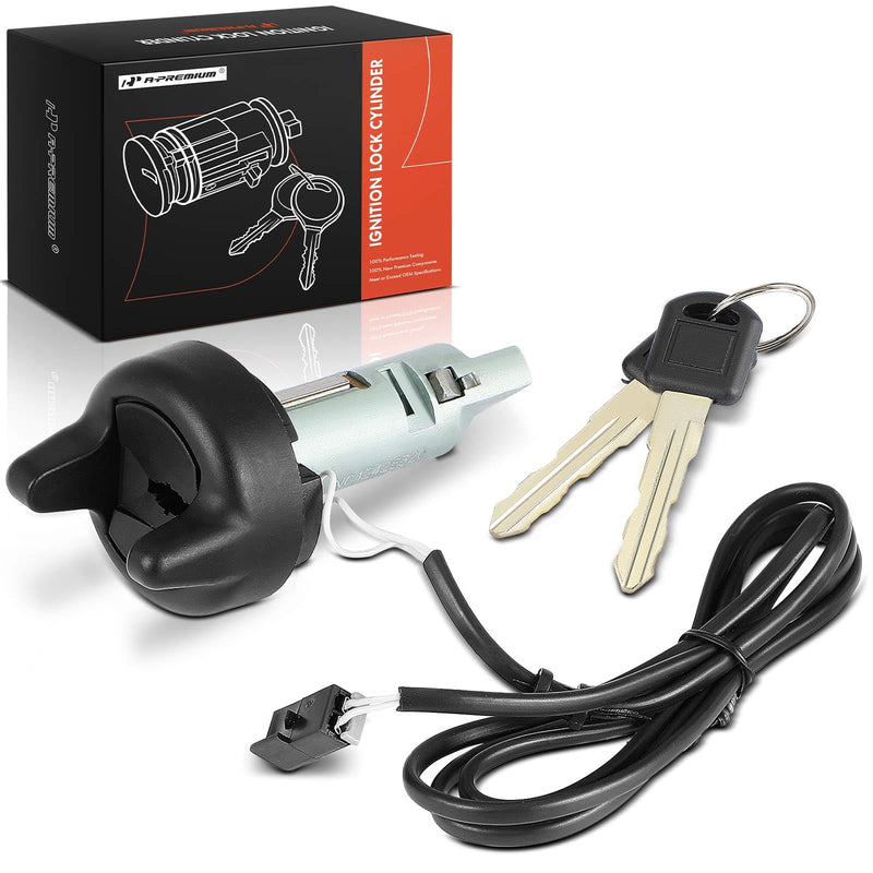 A-Premium Ignition Lock Cylinder with 2 keys Compatible with Buick Vehicles - Century 1997-2005, Regal 1997-2004