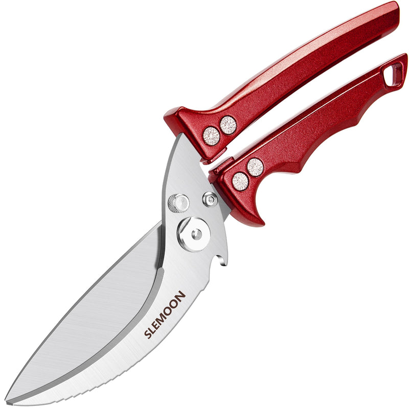 Heavy Duty Poultry Shears Meat Cutting Dishwasher Safe and Food Stainless Kitchen Shears Kitchen Scissors for Chicken Turkey Thanksgiving,Gift Box,burgundy Burgundy