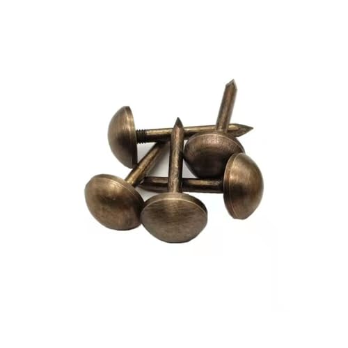 30Pcs Sofa Wall Hanging Solid Brass Tacks 10 Mm Retro Nails Tack (Bronze) Bronze