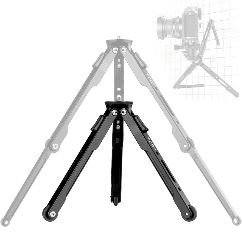 LEOFOTO Aluminum Mini Table Tripod, Weight 162g/0.35lb, Maxload 5kg/11lb, Foldable Stand, Compact Camera Spider Tripod, for Camera/Phone/Live Stream Light/Projector MT-03 Lightweight Version (MT-03S) MT-03S Lightweight Version