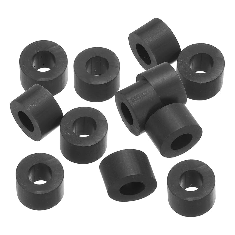 PATIKIL M8 Rubber Flat Washer, 120 Pack 8mm ID 16mm OD 10mm Thick Sealing Spacer Gasket Ring for Faucet Pipe Water Hose Fastener Bolt, Black 8x16x10mm