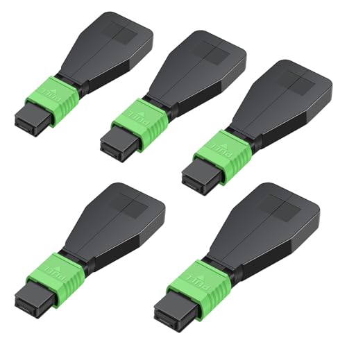 MPO/APC 12 Core Female Fiber Loopback Adapter,Singlemode(5 Pack) 5-pack Singlemode MPO 12core