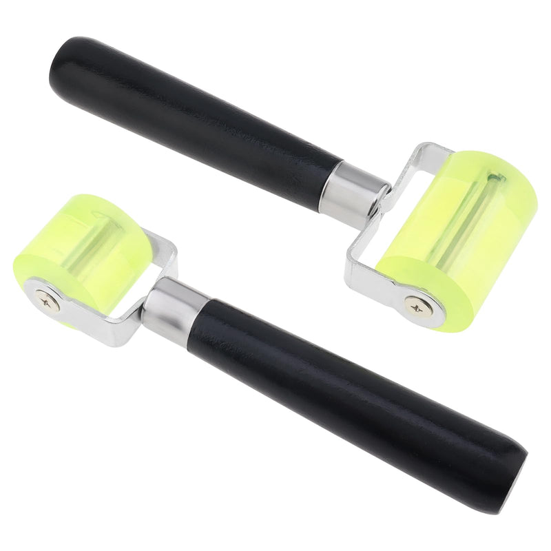 2pcs Auto Car Audio Sound Deadening Application Roller for Noise Filter Pads/Heat Abatement Mat/Wallpaper, Silicone Noise Insulation Seam Rolling Wheel
