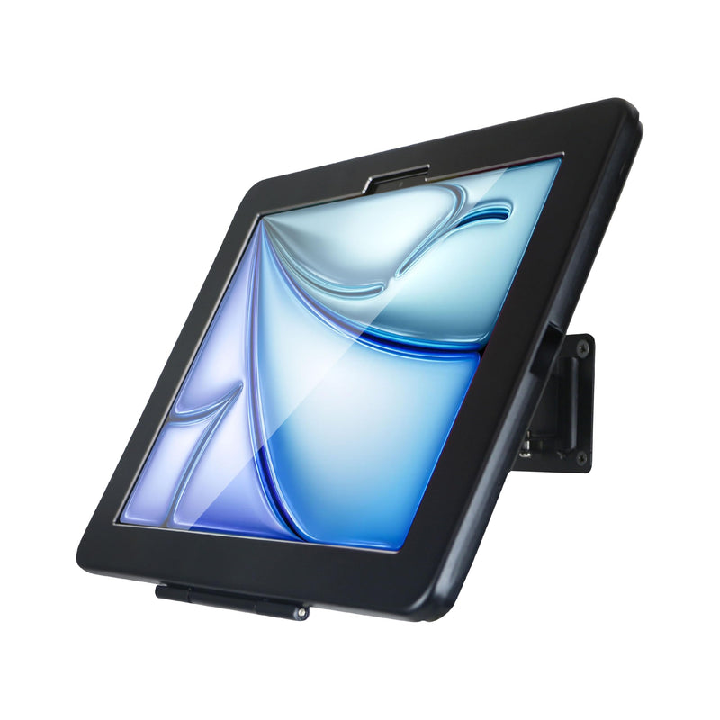 On Wall Mount Bracket for iPad Air 11-inch M3 2025 & M2 2024,(iPad Air 7th/6th Generation),Excluding Other 11",with Lock &Key,Multi Angle Design,Metal,(Black)