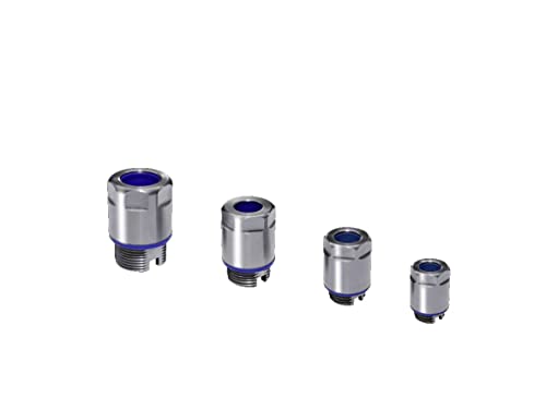 Rittal Hygienic Design Cable Gland, NPT 3/8, Stainless Steel, -20 C to 100 C Temperature Range