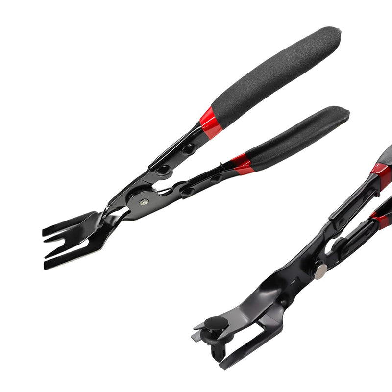 Panel Clip Removal Plier, Automotive Door Panel Upholstery Trim Clip Removal Tool Plier, Remove Push Pin and Press in Trim Clip Fasteners Lift Action Plier, Car Accessories