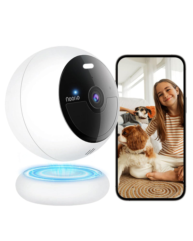 Noorio Security Cameras Wireless Outdoor/Indoor Magnetic, Cameras for Home Security Battery Powered, 1080P AI Motion Detection 2.4G WiFi Security Camera Outdoor, 8GB Free Local Storage MagCam, B200-SE 1080P Battery Camera