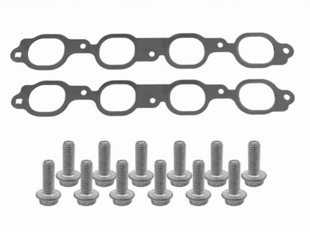 Gen V Exhaust Manifold Header Gasket (Pair) with Bolts fit for GM 12657093 Fits 2014+LT Based V8 Engines 5.3L 6.2L LT1 LT4 L8T L82 L83 L84 L86 L87 L8B