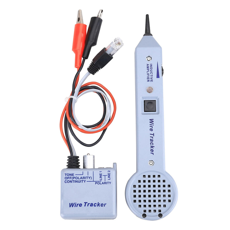 Tone Tracing Probe Kit Wire Tracer Circuit Tester Tone Generator Kit 200EP High Accuracy Cable Tester Line Finder Toner Inductive Amplifier Variable Tone Generator for Network Grey line finder