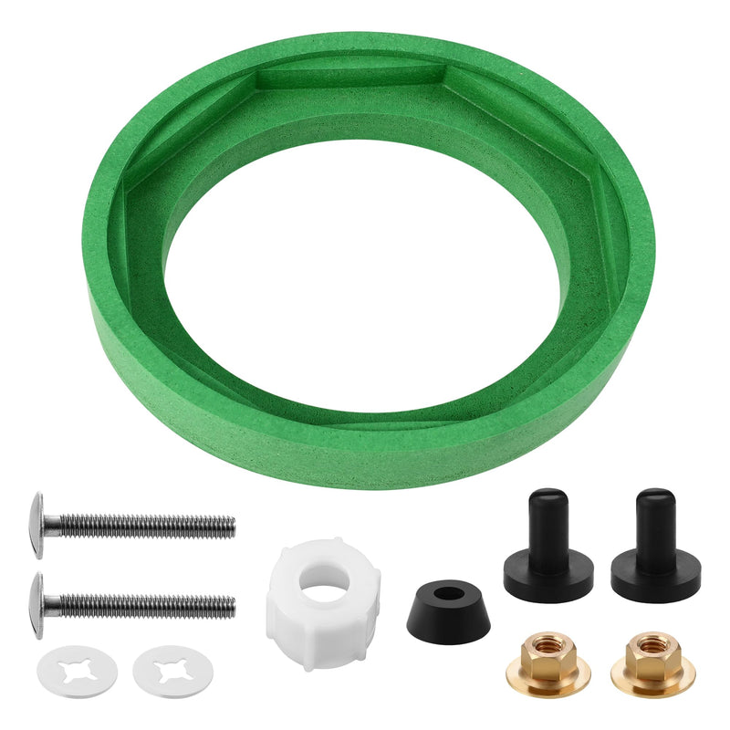 AS738756-0070A Toilet Tank to Bowl Bolts and Gasket Kit, Toilet Tank Repair Kit for American Standard Champion 2-Piece Toilets with 3-Inch Flush Valve, Toilet Bowl Seal and Replacement Parts Without Socket Handle