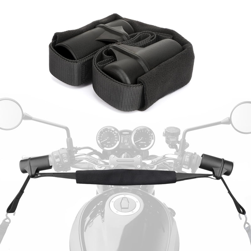 Motorcycle Handlebar Straps for 32" Handlebars, Motorcycle Handlebar Tie Down Straps for Mopeds, Scooters, Bikes with Fairing, Handlebar Straps for Hauling Bike