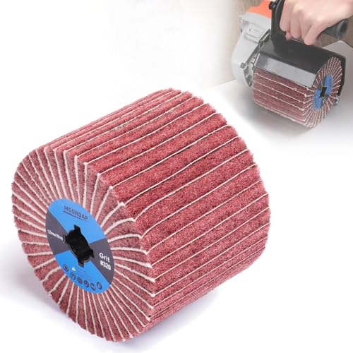 Surface Conditioning Tool 320 Grit Nylon Fiber Flap Polishing Wheel Aluminum Oxide 320 Grit with sandpaper