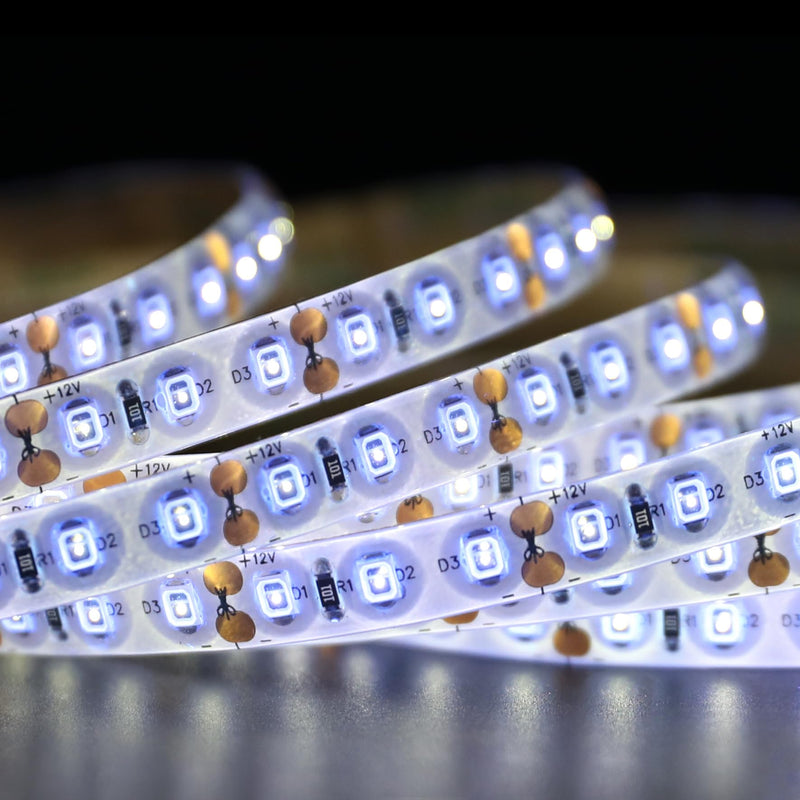IP65 Waterproof 365nm Ultraviolet LED Strip Light, 12V 16.4FT 8MM High Density LED UV Black Light Strip for Fluorescence Detection and Glue Curing in Damp Environments (2835 600LEDs IP65) 2835 600LEDs IP65