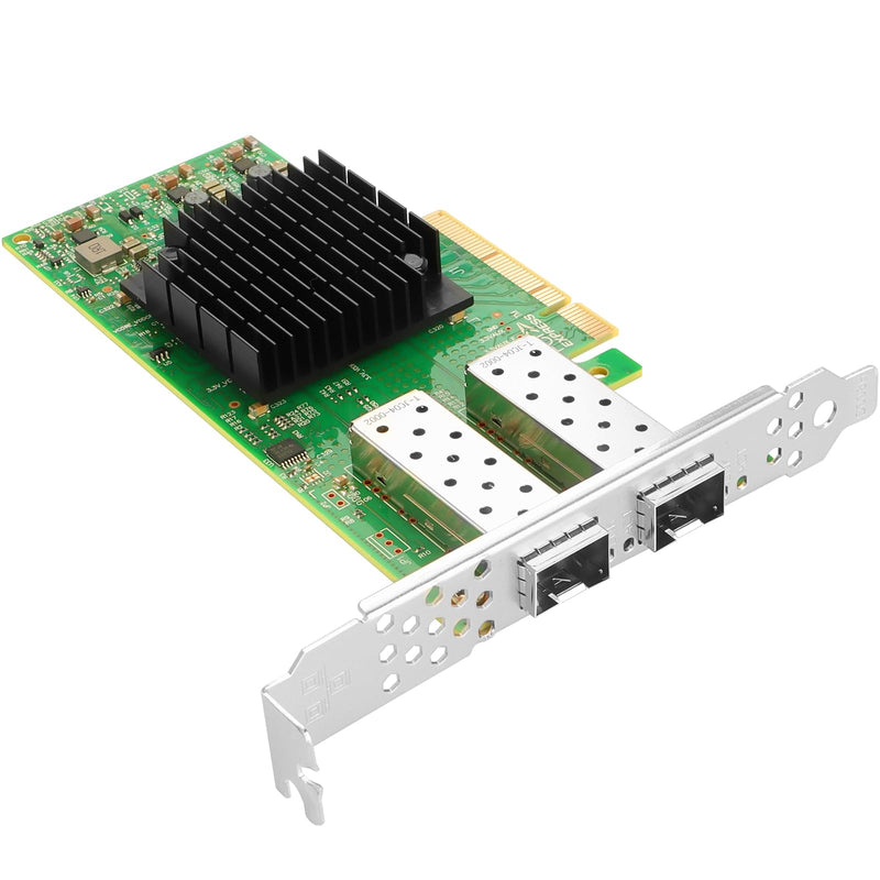 for Mellanox ConnectX4 LX 25Gb Ethernet Network Adapter, Compare to MCX4121A-ACAT, Dual SFP28 Ports PCIe 3.0X8, RDMA, 25Gigabit NIC for Windows/Windows Server/Linux